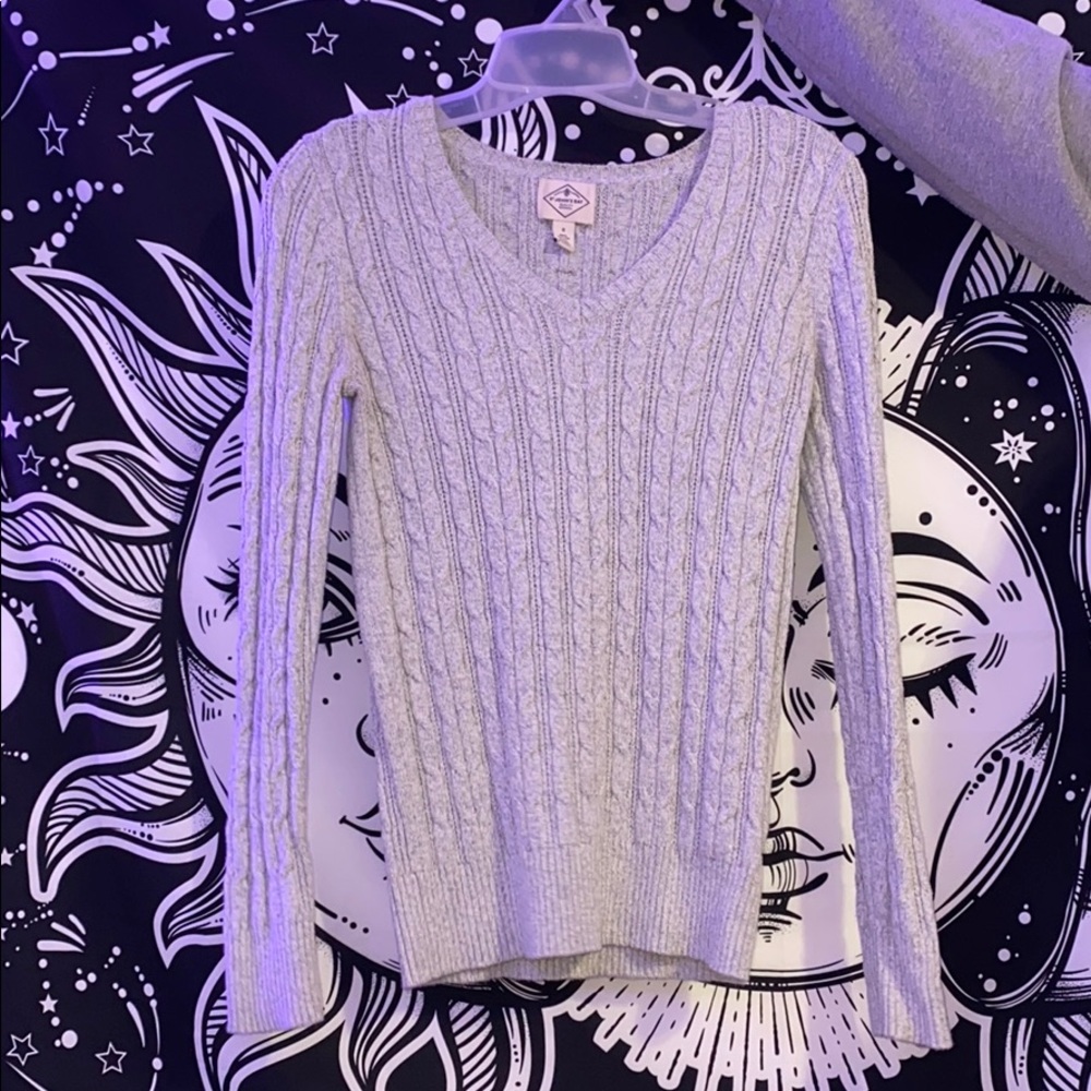 Knitted Light Grey Sweater